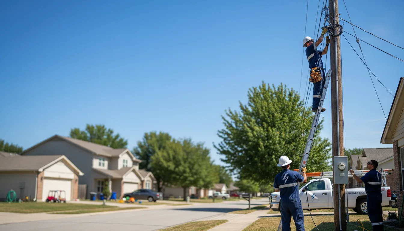 Residential electrician providing installation services in Koshkonong, MO